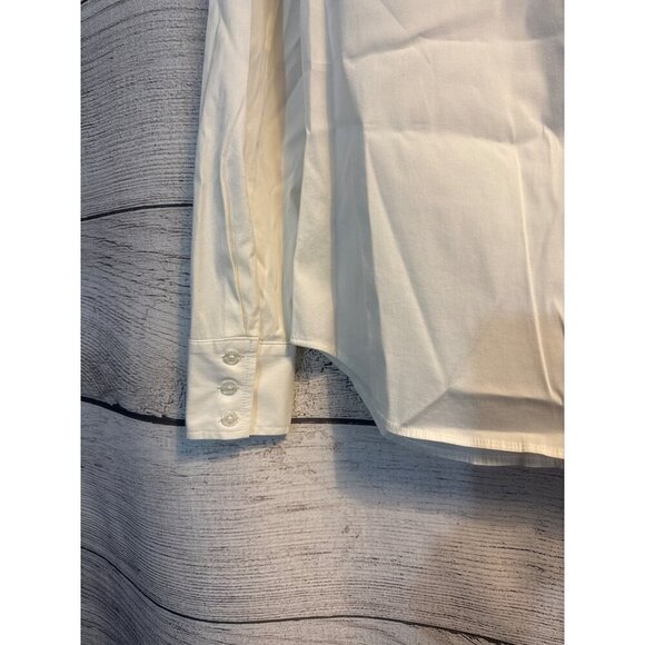 Milly White Button-Down Shirt Size 2 - Picture 4 of 4